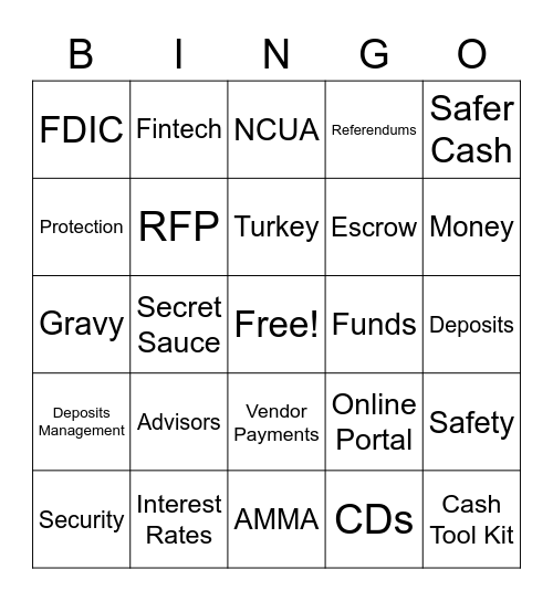 ADM Bingo Card