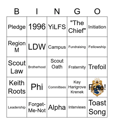APO BINGO Card