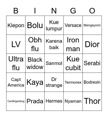 Bingo Card