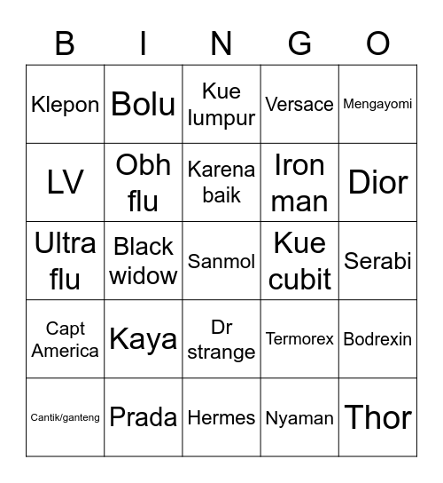 Bingo Card