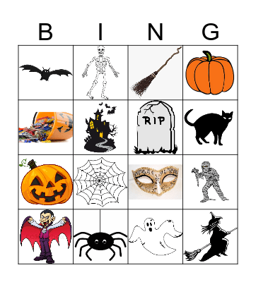 Halloween Bingo Card