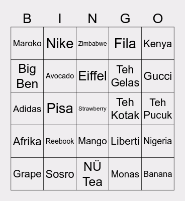 VC00HEEJIN Bingo Card