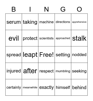THE GIFT OF THE GREAT VENUS FLYTRAP Bingo Card