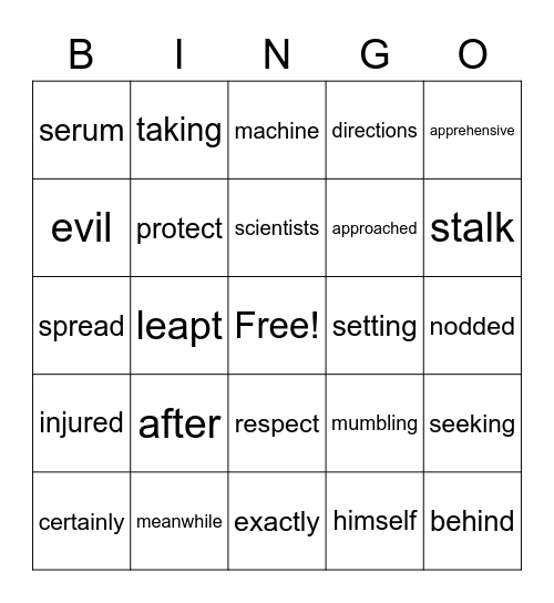 THE GIFT OF THE GREAT VENUS FLYTRAP Bingo Card