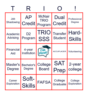 First-Gen Knowledge Bingo Card