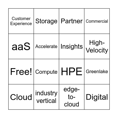 Global Sales Kick Off Watch Party Bingo Card