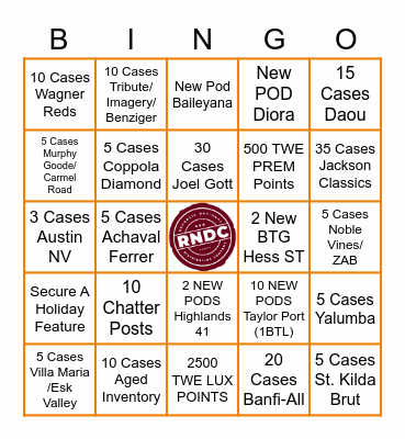 GOBBLE TIL YOU WOBBLE Bingo Card