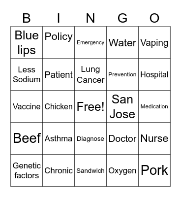 Version 3 Bingo Card