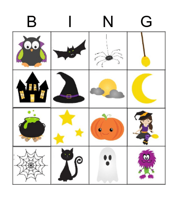 Halloween Bingo Card