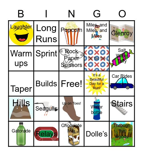 Penn's Grove Cross Country! Bingo Card