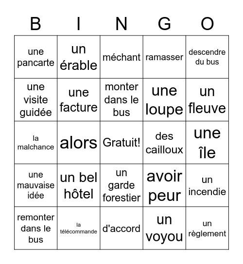 Brandon Brown au Québec Bingo Card