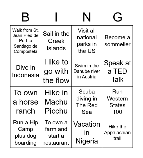 EED Team Bingo Card