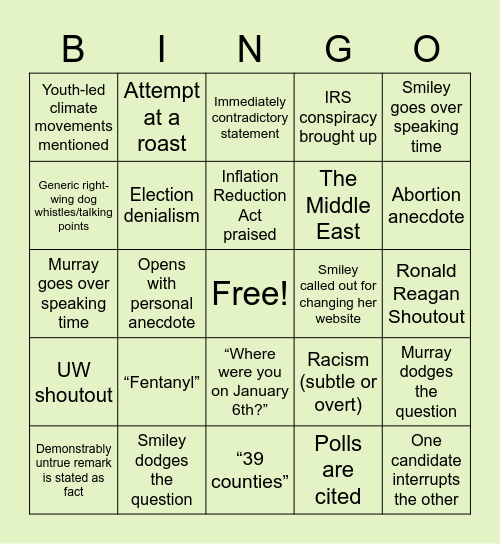 EPSA x SDS Bingo Card