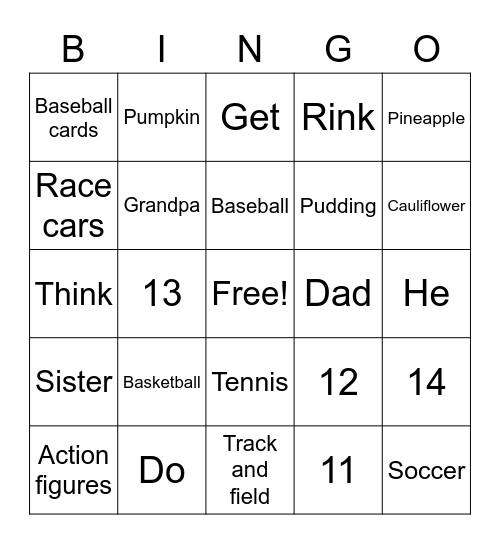 C5 plus lesson 6 book D Bingo Card