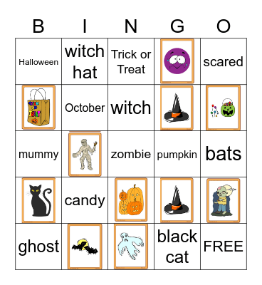 Halloween Bingo Card