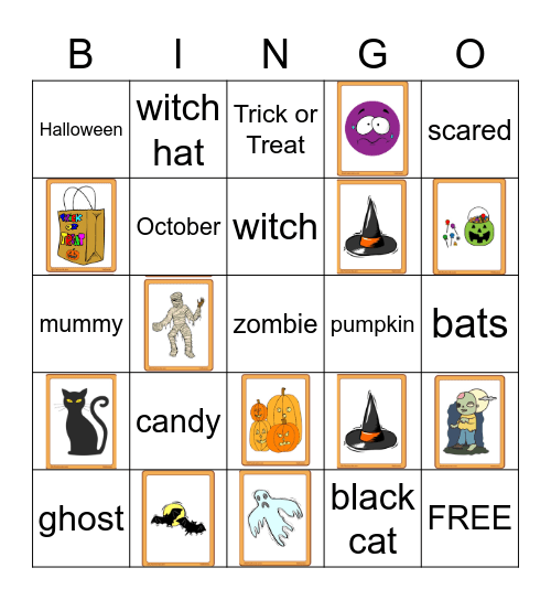 Halloween Bingo Card