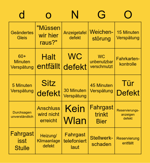 DB Bingo dogado-Version Bingo Card