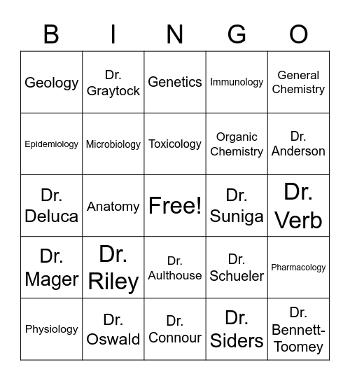 BSA Bingo Card