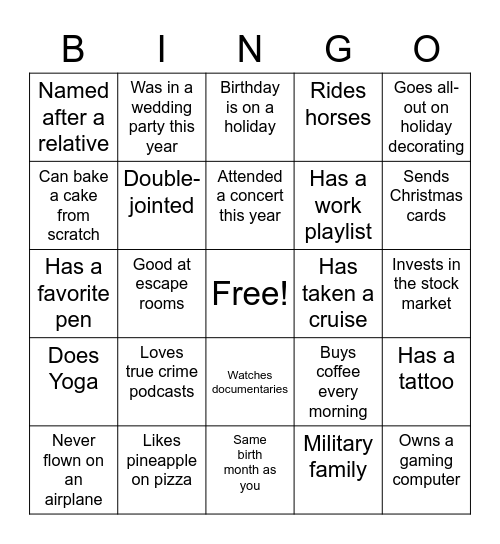 Boss Shop Training Bingo Card