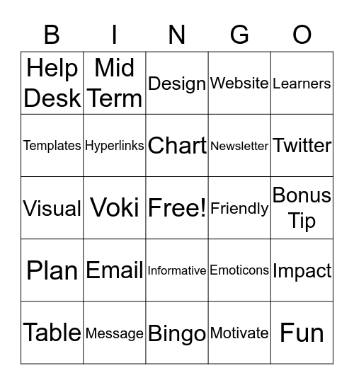 Engaging Activities for Online Learners Bingo Card