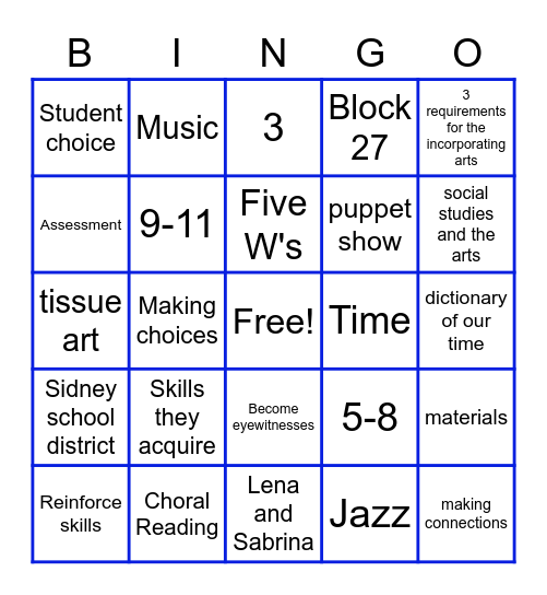 Chapter 14 Review Game Bingo Card