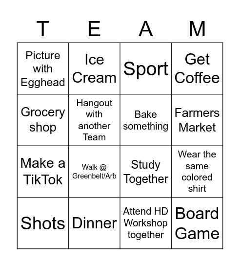 TOMSFED Bingo Card