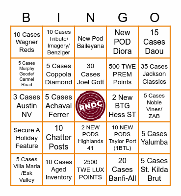 GOBBLE TIL YOU WOBBLE Bingo Card