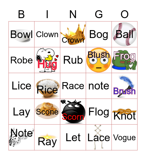 Drill on Pronunciation Bingo Card