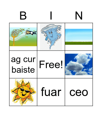 Aimsir Bingo Card