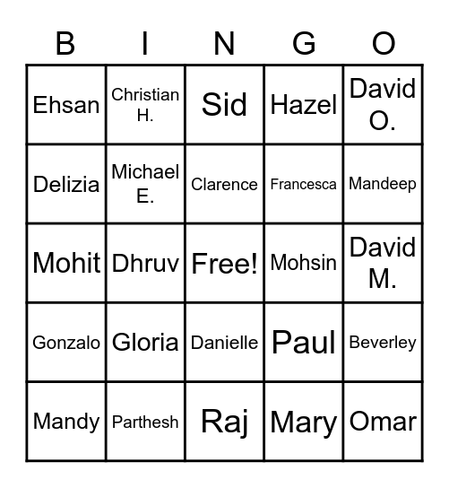 "We are ONE Supply Chain" Bingo Card