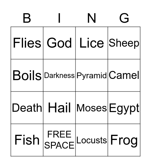 Plague BINGO Card