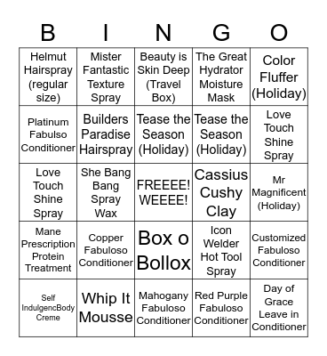 evo bingo Card