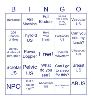 US Bingo Card