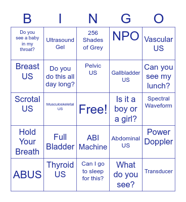 US8 Bingo Card