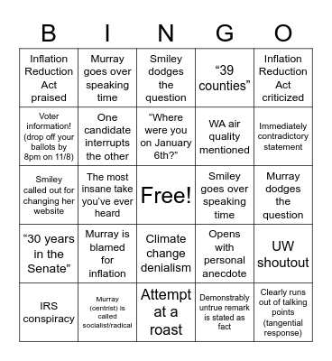 EPSA x SDS Debate! Bingo Card