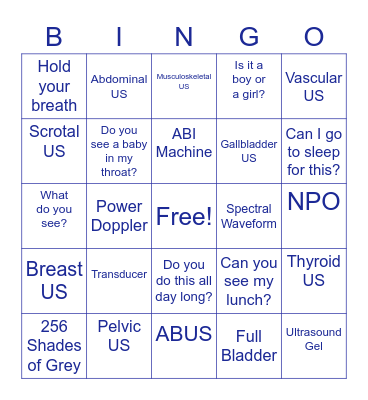 ULTRASOUND00 Bingo Card