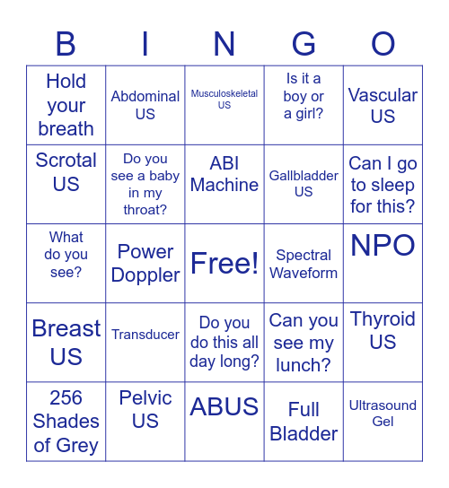 ULTRASOUND00 Bingo Card