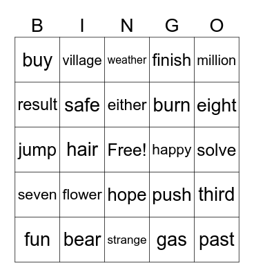 อิอิ Bingo Card