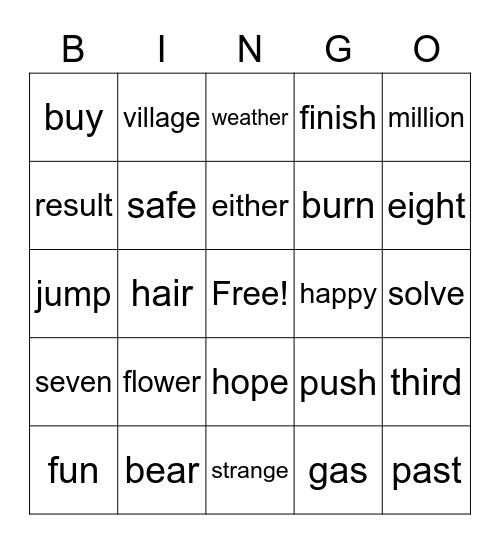 อิอิ Bingo Card