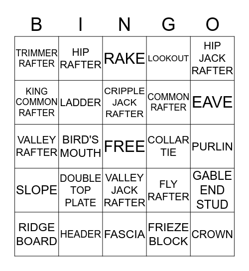 FLAMING BINGO Card