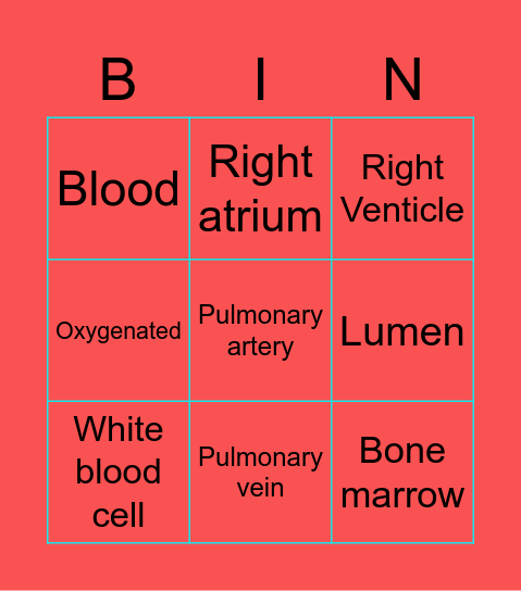 Heart Bingo Card