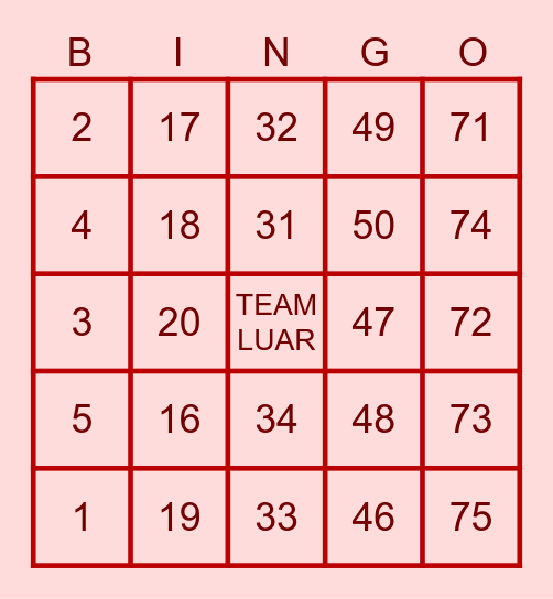 TANTUSAN MO NA GURL Bingo Card