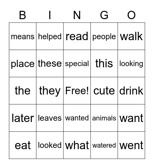 Bingo Card
