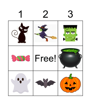 Halloween Bingo Card