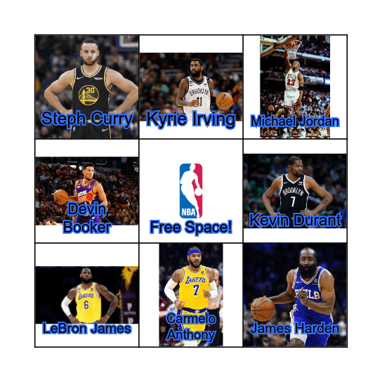 NBA Bingo Card