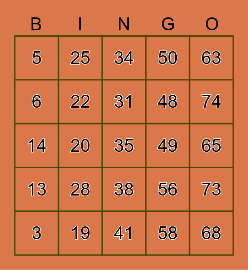 FALL 2022 Bingo Card