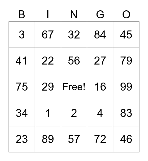 FUN FRI-YAY Bingo Card