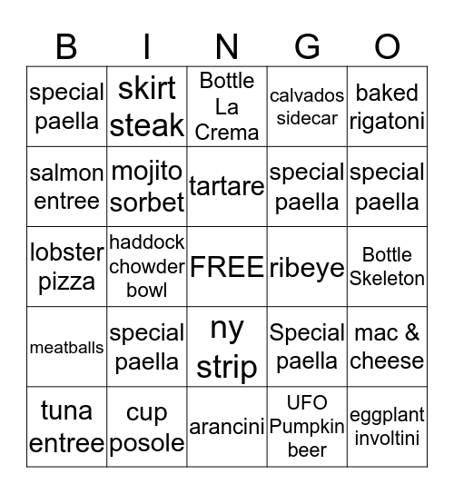 HAPPY HALLOWEENIE!!!! Bingo Card