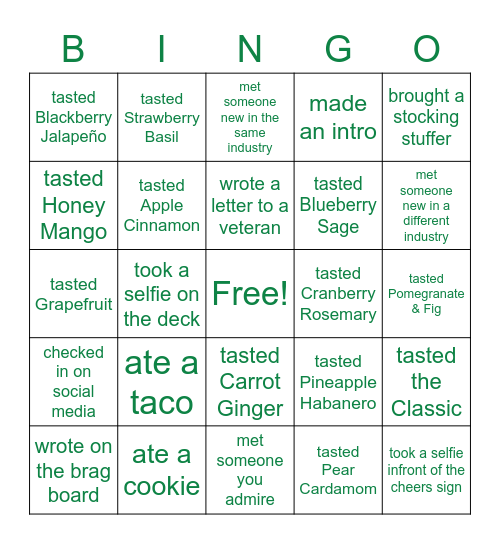 Margaritas and Misteltoe 2022 Bingo Card