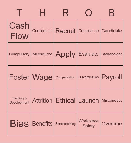 HR Bingo Card
